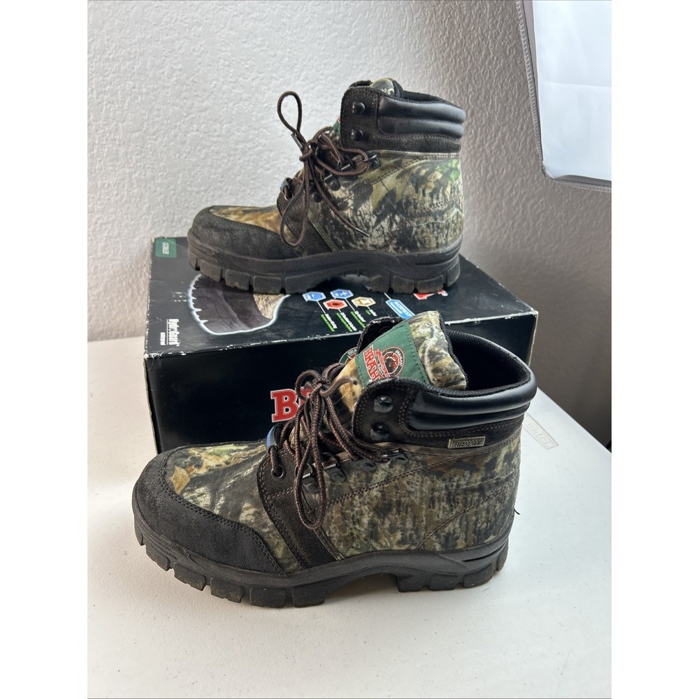 Brahma‎ Gobbler Camo Leather Waterproof Boots Size 7 1/2 Hunting, Fishing